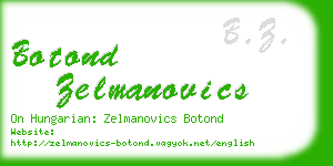 botond zelmanovics business card